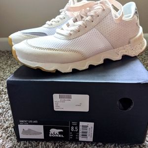 Sorel Kinetic Lite Lace Sneaker, 8.5, White